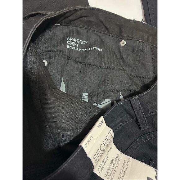Jones New York Black Jeans Women’s Size18W Gramercy Curvy Slimming NWT - Picture 5 of 13